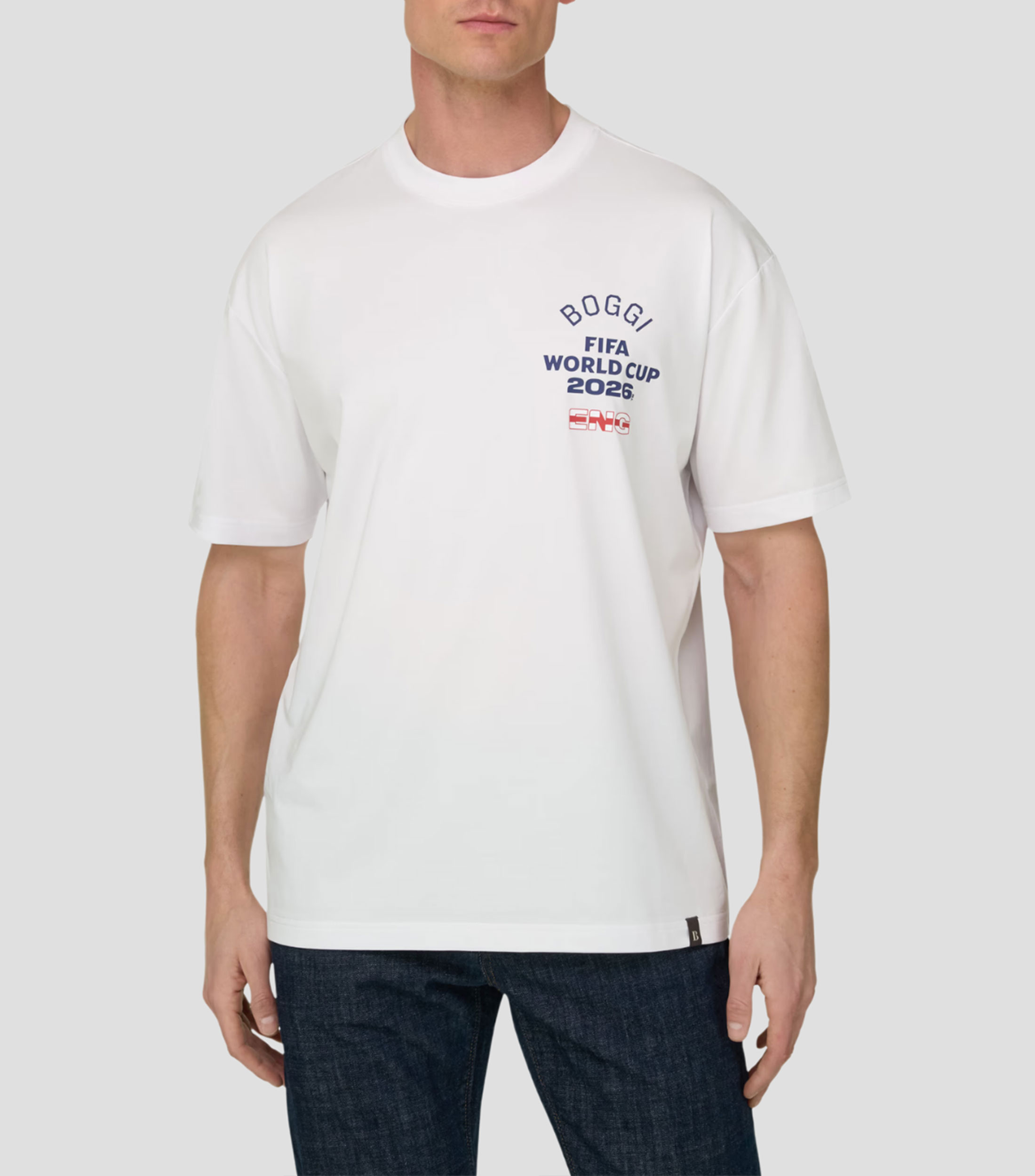 Playera cuello redondo manga corta estampada Hombre